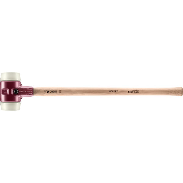 SIMPLEX-Vorschlaghammer, Nylon; mit Tempergussgehäuse und Hickorystiel | D=80 mm | 3008.081