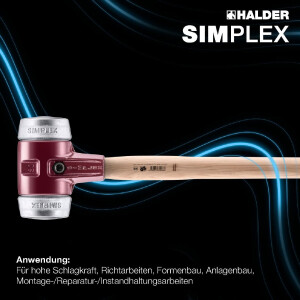 SIMPLEX-Vorschlaghammer, Weichmetall; mit...