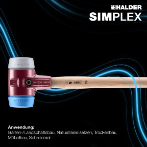 SIMPLEX-Vorschlaghammer, TPE-soft / TPE-mid; mit...
