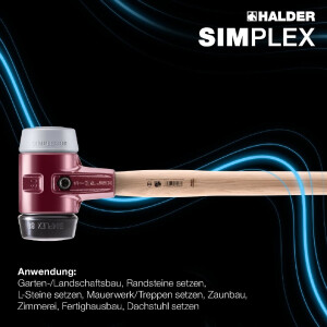 SIMPLEX-Vorschlaghammer, Gummikomposition / TPE-mid; mit...