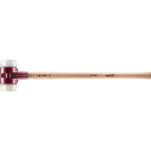 SIMPLEX-Vorschlaghammer, Superplastik / Nylon; mit Tempergussgehäuse und Hickorystiel | D=80 mm | 3078.081