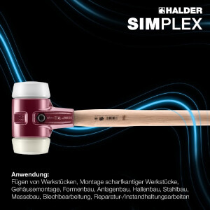 SIMPLEX-Vorschlaghammer, Superplastik / Nylon; mit...