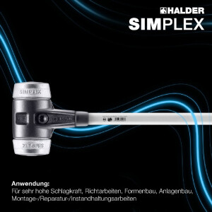 SIMPLEX-Vorschlaghammer, Weichmetall; mit...