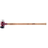 SIMPLEX-Vorschlaghammer, Gummikomposition, mit Standfuß / Superplastik; mit Tempergussgehäuse und Hickorystiel | D=60 mm | 3027.261