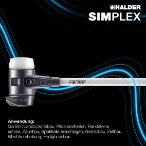 SIMPLEX-Vorschlaghammer, Gummikomposition mit...