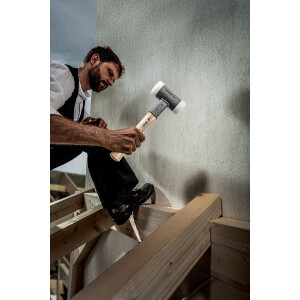 SUPERCRAFT-Schonhammer, mit schwingungsdämpfendem, ergonomisch geformtem und lackiertem Hickorystiel | D=70 mm | 3366.070