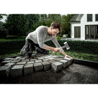 SUPERCRAFT-Schonhammer, mit schwingungsdämpfendem, ergonomisch geformtem und lackiertem Hickorystiel | D=80 mm | 3366.080