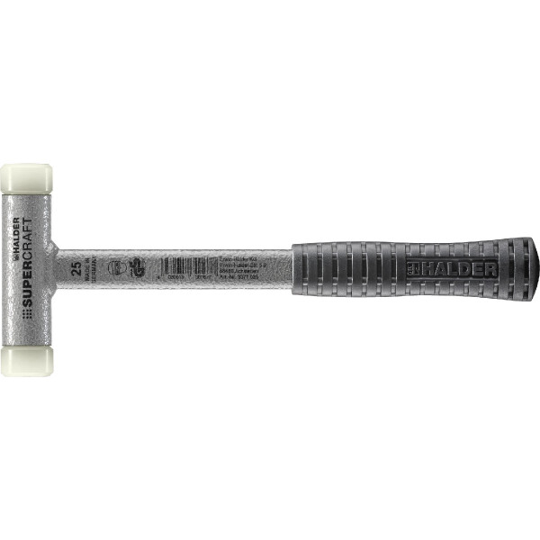 SUPERCRAFT-Schonhammer, mit bruchsicherem Stahlrohrstiel und ergonomisch geformtem, rutschsicherem Griff | D=25 mm | 3377.025