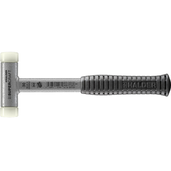 SUPERCRAFT-Schonhammer, mit bruchsicherem Stahlrohrstiel und ergonomisch geformtem, rutschsicherem Griff | D=30 mm | 3377.030