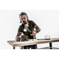 SUPERCRAFT-Schonhammer, mit bruchsicherem Stahlrohrstiel und ergonomisch geformtem, rutschsicherem Griff | D=30 mm | 3377.030