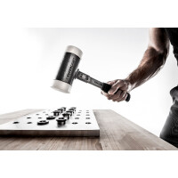 SUPERCRAFT-Schonhammer, mit bruchsicherem Stahlrohrstiel und ergonomisch geformtem, rutschsicherem Griff | D=30 mm | 3377.030