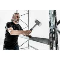 SUPERCRAFT-Schonhammer, mit bruchsicherem Stahlrohrstiel und ergonomisch geformtem, rutschsicherem Griff | D=45 mm | 3377.045