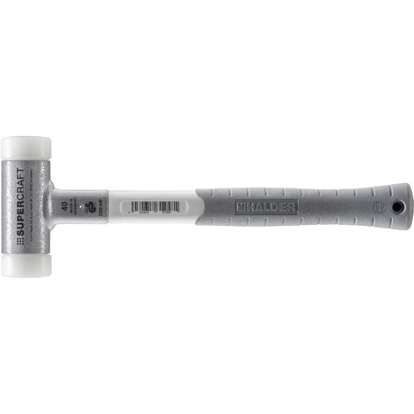 SUPERCRAFT-Schonhammer, mit ergonomisch geformtem, rutsch- und bruchsicherem 3-Komponentenstiel | D=40 mm | 3399.040