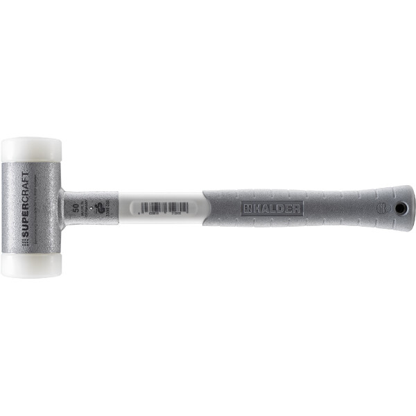 SUPERCRAFT-Schonhammer, mit ergonomisch geformtem, rutsch- und bruchsicherem 3-Komponentenstiel | D=50 mm | 3399.050