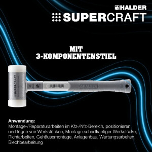 SUPERCRAFT-Schonhammer, mit ergonomisch geformtem,...