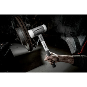 SUPERCRAFT-Schonhammer, mit ergonomisch geformtem, rutsch- und bruchsicherem 3-Komponentenstiel | D=60 mm | 3399.060