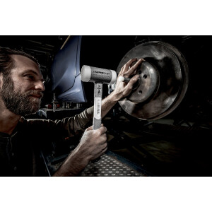 SUPERCRAFT-Schonhammer, mit ergonomisch geformtem, rutsch- und bruchsicherem 3-Komponentenstiel | D=60 mm | 3399.060