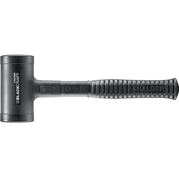 BLACKCRAFT-Schonhammer, mit bruchsicherem Stahlrohrstiel, PUR ummantelt und ergonomisch geformtem, rutschsicherem Griff | D=60 mm | 3379.060