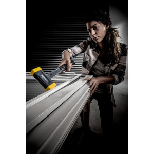 SECURAL plus-Schonhammer, Kopf und Stiel bruchsicher aus einem Stück Stahl, Schlageinsätze rechteckig, mit speziellem Griffende | l=30 mm / b=40 mm | 3380.140