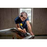 SECURAL plus-Schonhammer, Kopf und Stiel bruchsicher aus einem Stück Stahl, Schlageinsätze rechteckig, mit speziellem Griffende | l=30 mm / b=40 mm | 3380.140
