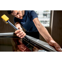 SECURAL plus-Schonhammer, Kopf und Stiel bruchsicher aus einem Stück Stahl, Schlageinsätze rechteckig, mit speziellem Griffende | l=30 mm / b=40 mm | 3380.140