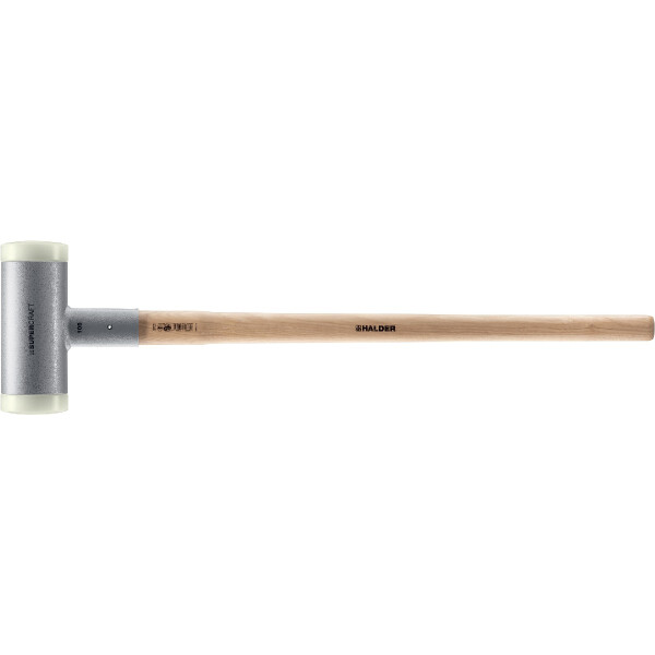 SUPERCRAFT-Vorschlaghammer, mit schwingungsdämpfendem, ergonomisch geformtem und lackiertem Hickorystiel | D=100 mm / Gewicht=9,3 kg | 3366.110