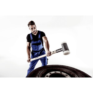 SUPERCRAFT-Vorschlaghammer, mit schwingungsdämpfendem, ergonomisch geformtem und lackiertem Hickorystiel | D=100 mm / Gewicht=9,3 kg | 3366.110
