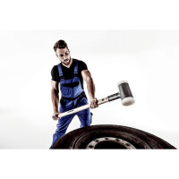 SUPERCRAFT-Vorschlaghammer, mit schwingungsdämpfendem, ergonomisch geformtem und lackiertem Hickorystiel | D=100 mm / Gewicht=9,3 kg | 3366.110