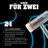 FERROPLEX-Kombihammer, Schlosser- und Schonhammer in Einem | D=30 mm | 3677.030