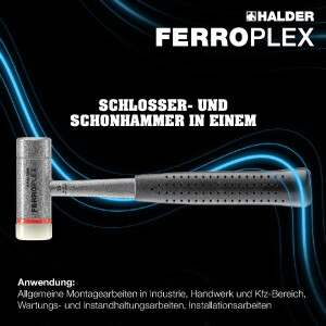 FERROPLEX-Kombihammer, Schlosser- und Schonhammer in...
