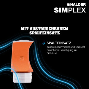 SIMPLEX-Spalthammer, mit Tempergussgehäuse und...