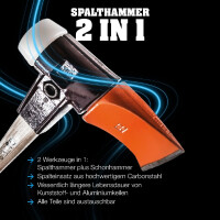 SIMPLEX-Spalthammer, mit Tempergussgehäuse und Hickorystiel | D=60 mm | 3007.160