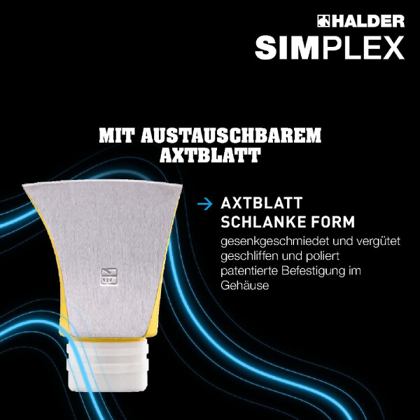 SIMPLEX-Axtblatt, schlanke Form | D=50 mm | 3210.750