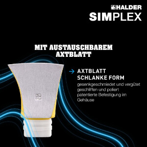 SIMPLEX-Axtblatt, schlanke Form | D=50 mm | 3210.750