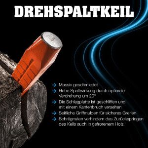 Drehspaltkeil, inkl. praktischer Transportbox aus...