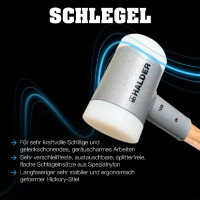 Schlegel, mit schwingungsdämpfendem, ergonomisch geformtem und lackiertem Hickorystiel | D=80 mm / Gewicht=3,6 kg | 3366.0S3