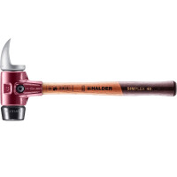SIMPLEX-Schonhammer, Gummikomposition / Weichmetall-Hackeinsatz; mit Tempergussgehäuse und hochwertigem Holzstiel | D=40 mm | 3029.049