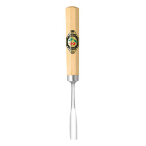 Kirschen 3227002 Kerbschnitzbeitel mit Weißbuchenheft, 2 mm