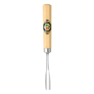 Kirschen 3229004 Kerbschnitzbeitel mit Weißbuchenheft, 4 mm
