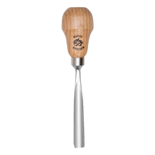 Kirschen 5608008 Kerbschnitzbeitel mit Rotbuchenheft, 8 mm
