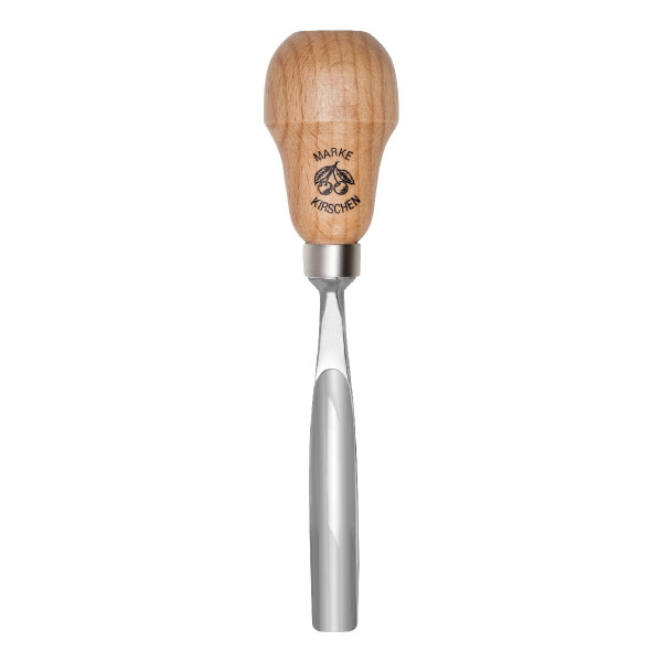 Kirschen 5619008 Kerbschnitzbeitel mit Rotbuchenheft, 8 mm
