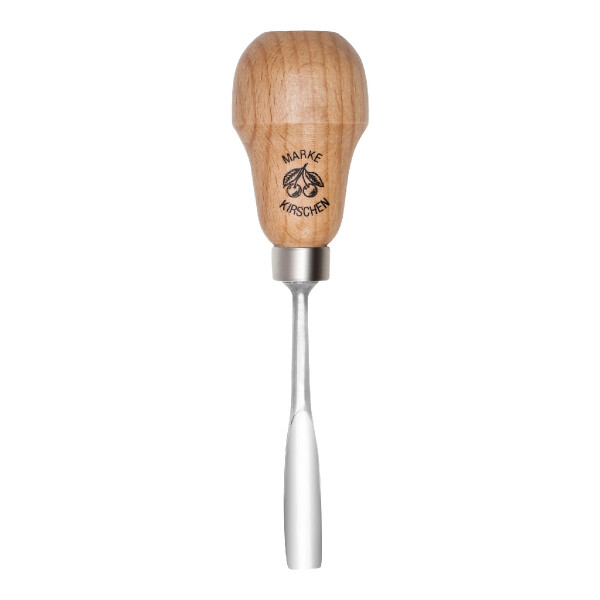 Kirschen 5629008 Kerbschnitzbeitel mit Rotbuchenheft, 8 mm