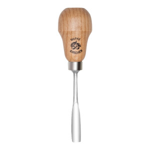 Kirschen 5631006 Kerbschnitzbeitel mit Rotbuchenheft, 6 mm