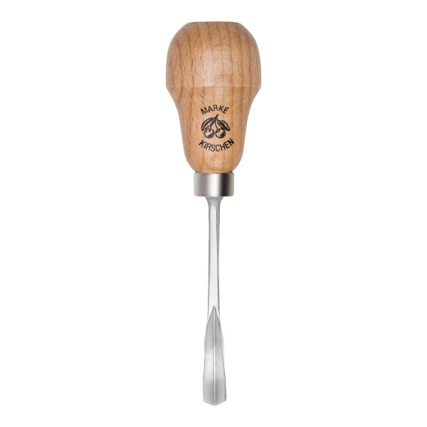 Kirschen 5643010 Kerbschnitzbeitel mit Rotbuchenheft, 10 mm
