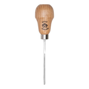 Kirschen 5647004 Kerbschnitzbeitel mit Rotbuchenheft, 4 mm