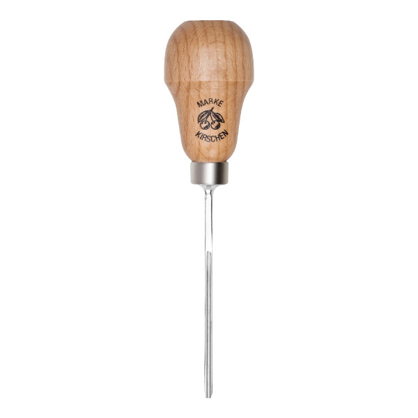 Kirschen 5647010 Kerbschnitzbeitel mit Rotbuchenheft, 10 mm