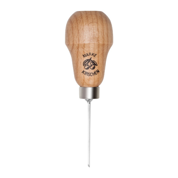 Kirschen 5702000 Zierschnitzeisen mit Rotbuchenheft, 1,5 mm