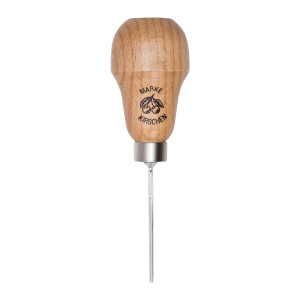 Kirschen 5711150 Zierschnitzeisen mit Rotbuchenheft, 1,5 mm