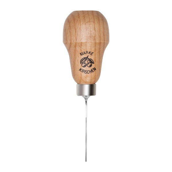 Kirschen 5720005 Zierschnitzeisen mit Rotbuchenheft, 0,5 mm