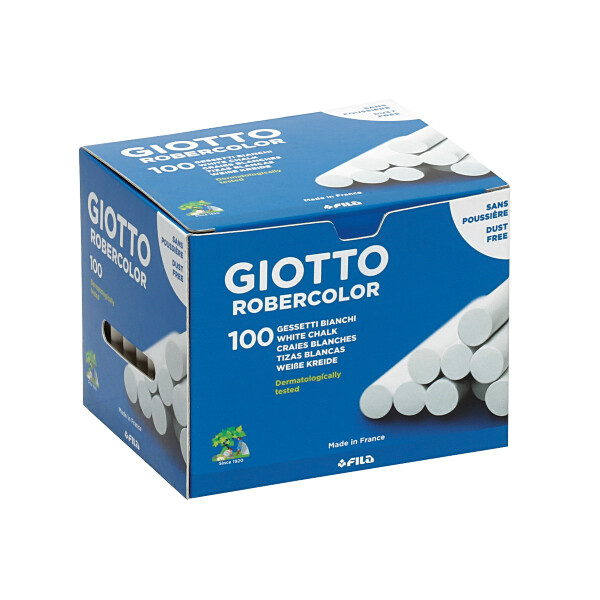 GIOTTO Robercolor Industriekreide rund 80x9mm  weiß